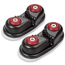 요트 카약 로프 홀더 선박 특수 로프 클램프 알루미늄 합금 선박 로프 클램프, 하나, 레드 블랙