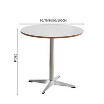 카페테이블 레스토랑 업소용 다이닝 거실 쇼품 식탁, 스테인레스 스틸-90 원형