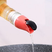 PKFARM 간편 누유 방지 유리병 오일 뚜껑 개폐형 기름병 노즐, 레드, 1Pcs