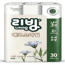 삼정 리빙 3겹 데코 에코 스마일 화장지(재생) 22m*30롤*1pack
