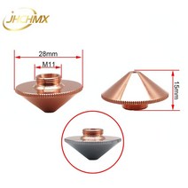 JHCHMX WSX Han's 레이저 노즐 Precitec 용 싱글/더블 레이어 직경 28mm H15 M11 구경 0.8-4.0mm P0591, 02 Single Layer_07 2.0mm