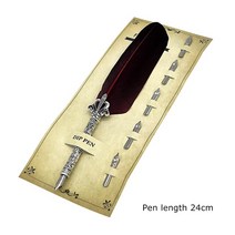 만년필입문 저가 만년필 1 세트 깃털 딥 펜 5 펜촉 쓰기 잉크 빈티지 서예 퀼 분수 학교 사무용 액세서리 만년필, 협력사, 와인 레드