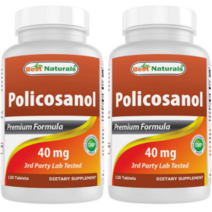 베스트네츄럴스 폴리코사놀 사탕수수추출물 40mg 120정 2개