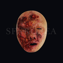 SFX.자가점착 외상피부 병원 경찰 군부대 응급처치 훈련교재 상처치료훈련 시뮬레이션 연습키트, 5.SFX.외상피부_화상 마스크(3도)