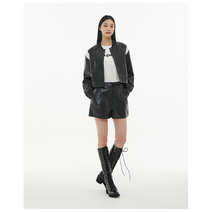 LAP[랩] made by LAP (SET-하의) 레더 턱 숏 팬츠 AP1LP260