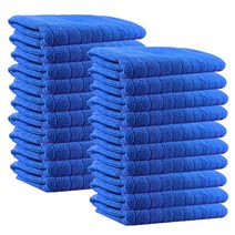 빨아쓰는 주방행주 식당 까페 업소용 면행주 요술걸레, 20장, 극세사 45g, 파랑