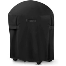 76.2cm(30인치) 원형 스모커 커버 BBQ 그릴 커버 카마도 배럴 그릴에 적합 숯 그릴 가스 수직 화덕 배럴 UV 먼지 방수 블랙309563