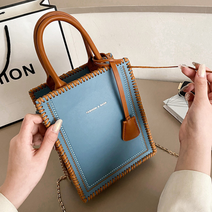 손쉬운 가죽 핸드폰 가방뜨기 손뜨개질 만들기 키트, 블루