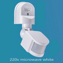 동작 감지기 센서 보안 방범 12v motion 220v 110v pir 운동 자동 적외선 벽 마운트 타이머 야외 24v led motion 라이트 스위치, 220v 전자레인지 화이트