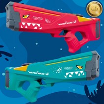 USB충전 자동물총 워터워즈 몬스터 전동물총, 그린