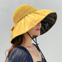 아이엠몽 여성 비치 썬 햇 챙 모자 바캉스 야외활동 나들이 카플린 먼트리