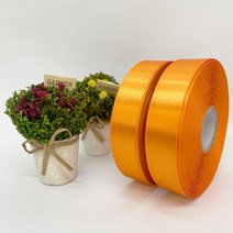포장 리본 끈 제이제이리본 고밀도주자 45M 2롤 (10mm 15mm), 15mm, 주황