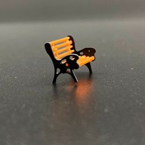 187 호 모델 공원 벤치거리 좌석 벤치 의자 기차 플랫폼 레이아웃 2 개 279128, N Scale