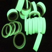 꿀템모아 공간홀용 축광시트 띠롤 1cm X 10m롤 PET 아이보리 Type 야광, 본품