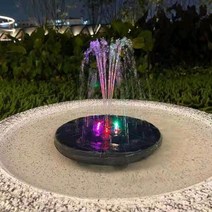 분수기 야외 수영장 연못 태양열 부유물 분수 LED 칠색분수 연못가든 가산유수 부유분수 산소증폭 실외, A