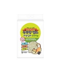 두부랑 캣츠 가는입자 오리지날 압축포장 2.8kg 고양이 모래