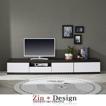 진디자인 티비다이 TV장식장 선반 거실장, 600 협탁 웬지화이트