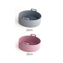 통삼겹살 에어후라이 전자렌지찜기 19cm 에어프라이기 전자레인지용 에어프라이팟 에어프라이어실리콘, 19cm 핑크