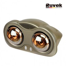 루베크 RU-200FL 2구 욕실히터 벽걸이히터 전기난로 램프형 순간난방 화장실 온열기, 상세페이지 참조