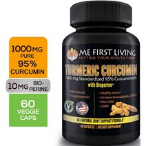 Me First Living 강황 커큐민 1000mg 60캡슐, 1세트, 단일용량