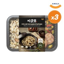 [아모제] 자문밖 무청시래기나물솥밥&한입떡갈비 냉동 도시락 230g x 3개, 상세 설명 참조
