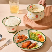 도자기식판 다이어트 소식좌 인스타 촬영용 일식 중식 식당 창업 반찬 나눔 식단조절, 민트 기본+조식밥그릇