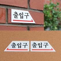 아크릴 출입구 표지판 출입문 방향표시판 안내판 사인물(오른쪽 왼쪽) 오른쪽, 왼쪽
