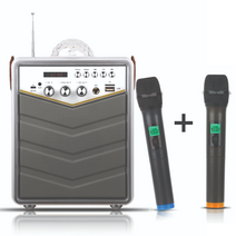 넥스트 NEXT-BT30AMP 휴대용 블루투스 노래방 앰프 스피커 마이크 미러볼 라디오 파티 공연 강의 노래방앰프, NEXT-BT30AMPset(+30MIC)/2번