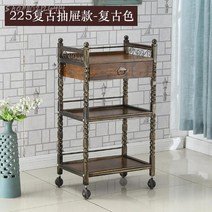 미용실트롤리 틈새수납장 트롤러 서빙카드 이동식카드 왜건 2단 3단미용실 트롤리 및 서랍 보관 선반 이, 01 50x33x91cm   1