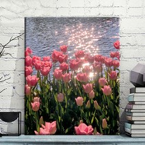 제이에치제이 DIY 그림그리기 꽃 튤립 유화 해바리기 고양이 명화 그리기 40 X 50 cm, 단품