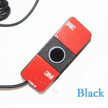 OOWLIVEE Parktronic 13mm 평면 주차 센서 4 자동차 반전 알람 버저 12v 비디오 시스템 블랙 화이트 레드, 01 Black