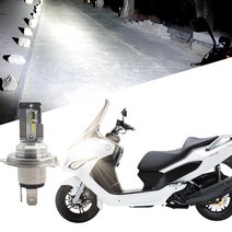 대림Q2 다이나믹 오토바이 LED 전조등 12V H4헤드램프 2면 헤드라이트 모터 바이크, BLT 12v H4 오토바이LED 2면