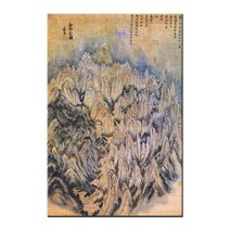 한국화 민화 신사임당 신윤복 책가도 풍수 전통 민속화 풍속화 인테리어 학교 교실 교육 그림 캔버스 액자, 31.정선-금강전도