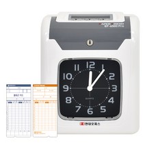 현대오피스 페이퍼프랜드 출퇴근기록기 EF-6500PRO+카드100매, 단품