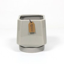 세라믹 다각형 작은 분갈이 다육이 화분 9cm, 선택01.octa1111(그레이)