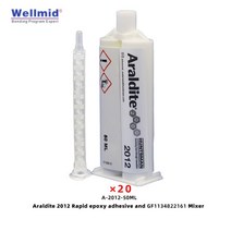 에폭시 Araldite 2012 50ml 다목적 5 분 빠른 구조용 접착제 다양한 금속 세라믹 유리 고무 플라스틱 접착, 09 20Pcs2012andMixer