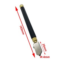 오일 충전 텅스텐 유리 커터 미끄럼 방지 금속 손잡이 절단 도구 2-12mm, 한개옵션0