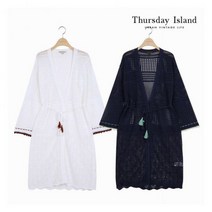 [써스데이아일랜드][Thursday Island] 여성 코바늘 포인트 스카시 롱 가디건(T204MCD240W) 396248