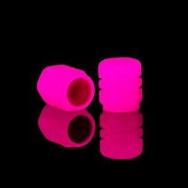 슈퍼커브 PCX NMAX 타이어 구찌캡 밸브캡 야광, 핑크 2P