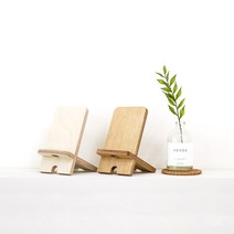 원목 휴대폰거치대 자작나무 핸드폰거치대, 밤나무오일