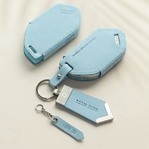 누키노블 기아 EV9 더뉴 쏘렌토 MQ4 모닝 키케이스 무료 이니셜각인, 누키노블 K-14 (5버튼), 정자체(대문자), 네이비+로즈골드