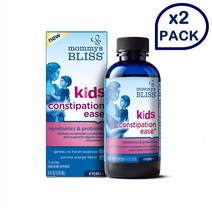 Mommys Bliss 마미스 블리스 키즈 컨스티피션 프리바이오틱스 프로바이오틱스 마그네슘 함유 120ml 2개