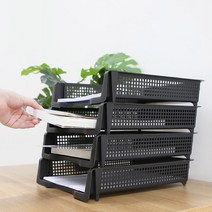 문서함 이면지함 A4 용지 보관함 서류 정리함 서류함, 상품선택, 가로 그레이