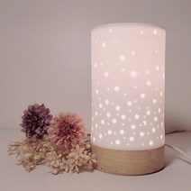 boaz 버블 세라믹스탠드 LED 매장 홈 인테리어 조명, LED미니크립톤(전구색)
