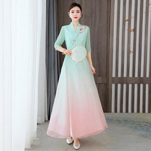 철릭원피스 여성 생활한복 롱 원피스 봄 여름 퓨전 개량 한복