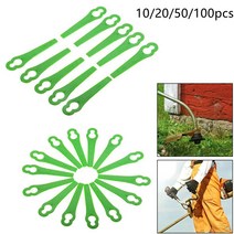정원부품 10/20/50/100pcs 플라스틱 잔디 깎는 기계 블레이드 Gtech ST04 st05에 대 한 정원 교체 Hoversafe 25/30 Qualcast Easi 라이