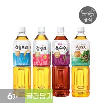 차음료 4종 모음 1.5L 페트 6개 (하늘보리 결명자차 자색옥수수수염차 헛개차 택3), 광명찾은결명자 2페트, 하늘보리 2페트_자색으로잘빠진옥수수수염 2페트
