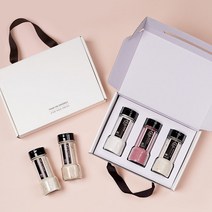소금공장 3조세트 히말라야핑크솔트 블랙솔트 국내산 천일염 천연조미료 29종류 소금답례품 돌잔치 조문 조의 교회 장례 결혼 웨딩답례품 고급포장 추석 명절 선물세트, 1세트, 후추+복분자+인삼
