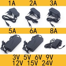 무선청소기 충전기 청소기 부품 배터리 AC 110-240V DC 3V 5V 6V 9V 12V 15V 24V 0.5A 1A 2A 3A 5A 6A 8A, 1A_US Plug_24V