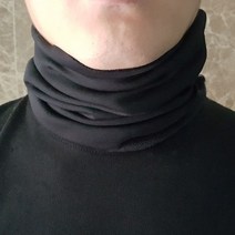 멀티스카프 블랙 기모 넥워머